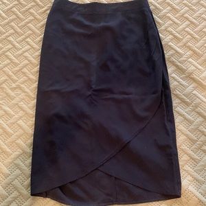Banana Republic Faux Wrap Midi Skirt